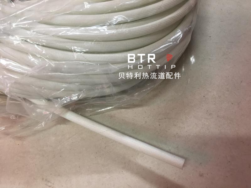 热流道高温套管/注塑模具热流道专用保护线材耐高温护线管-镀胶款