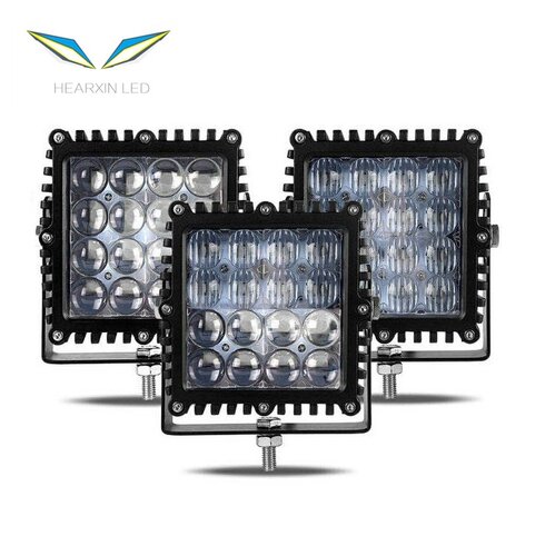 跨境方形5英寸 60W 4D汽车LED工作灯新款汽车照明灯LED 检修车灯