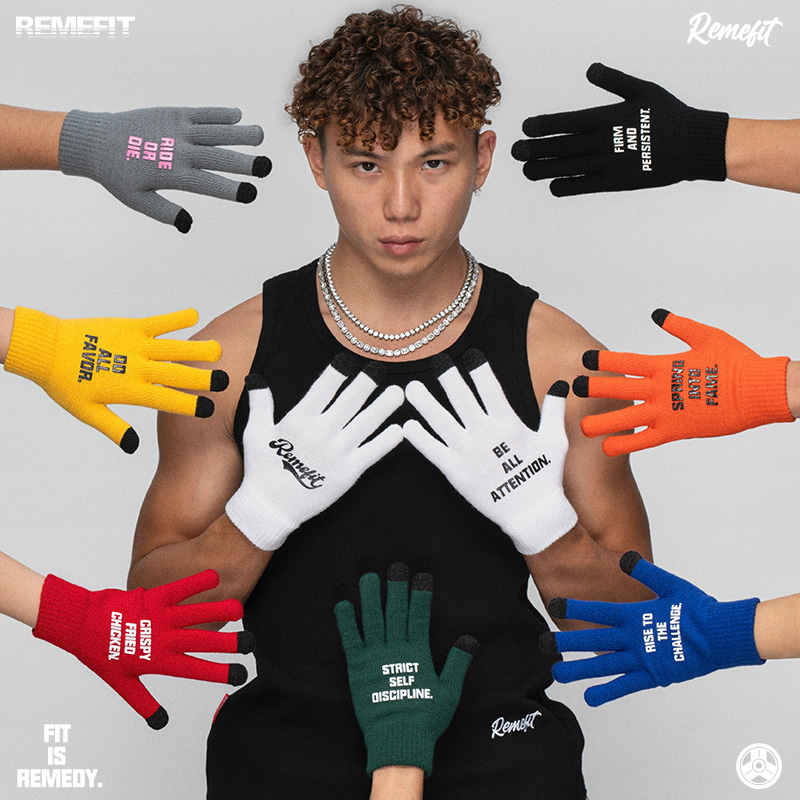 REMEFIT8色运动语言防滑手套