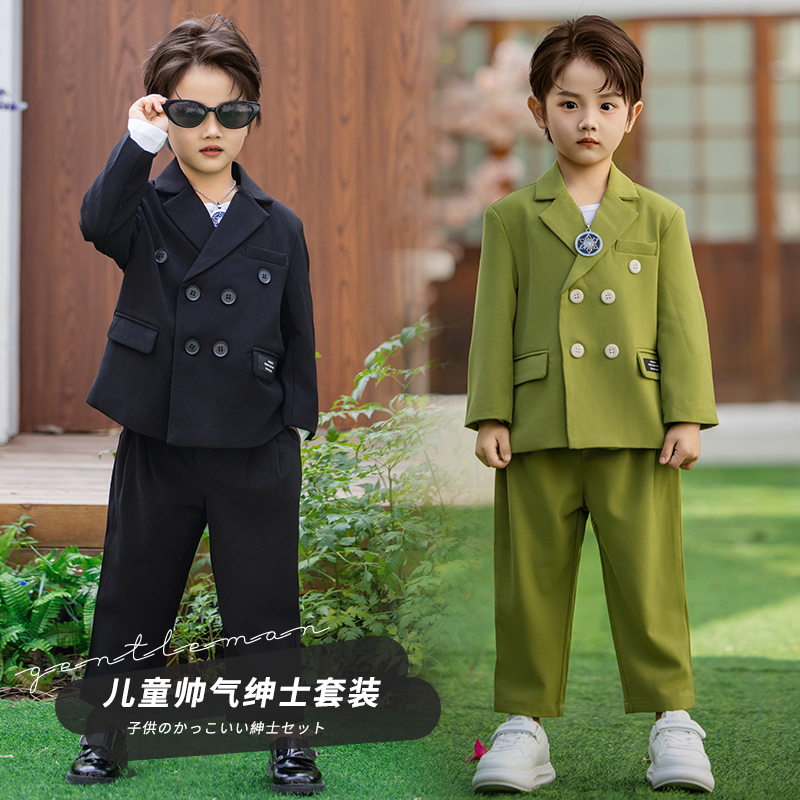 男童休闲西装套装生日帅气礼服