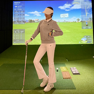 新品 秋季 GOLF 速干彈力POLO領長袖 衛衣長褲 女士高爾夫服裝 TASHI