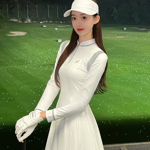 TASHI春季高尔夫连衣裙女长袖