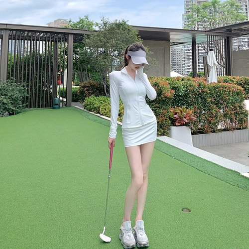 韩版修身显瘦高尔夫套装女