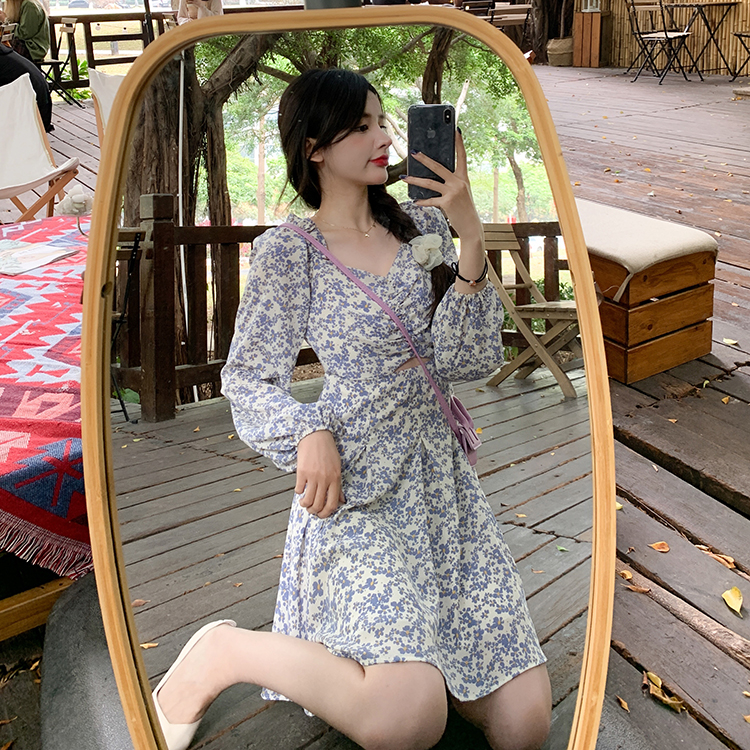 Real Lavender Floral Dress