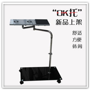 OK托 笔记本电脑桌 无线键盘鼠标托架 床上电脑桌 落地移动