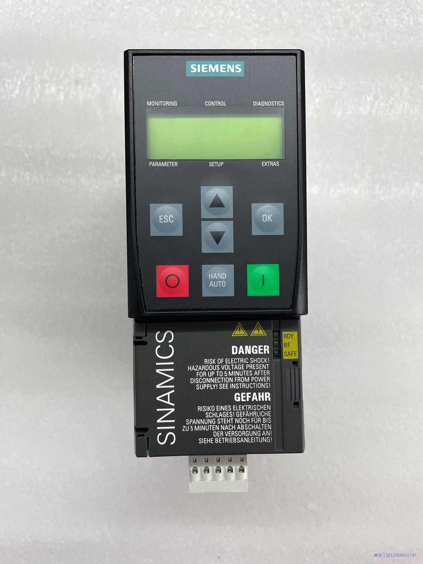 西门子变频器,型号6SL3210-1KE12-3UB2,如图议价商品
