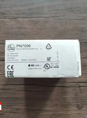 全新原装正品 IFM易福门 PN7096 压力感测器，实物拍议价商品