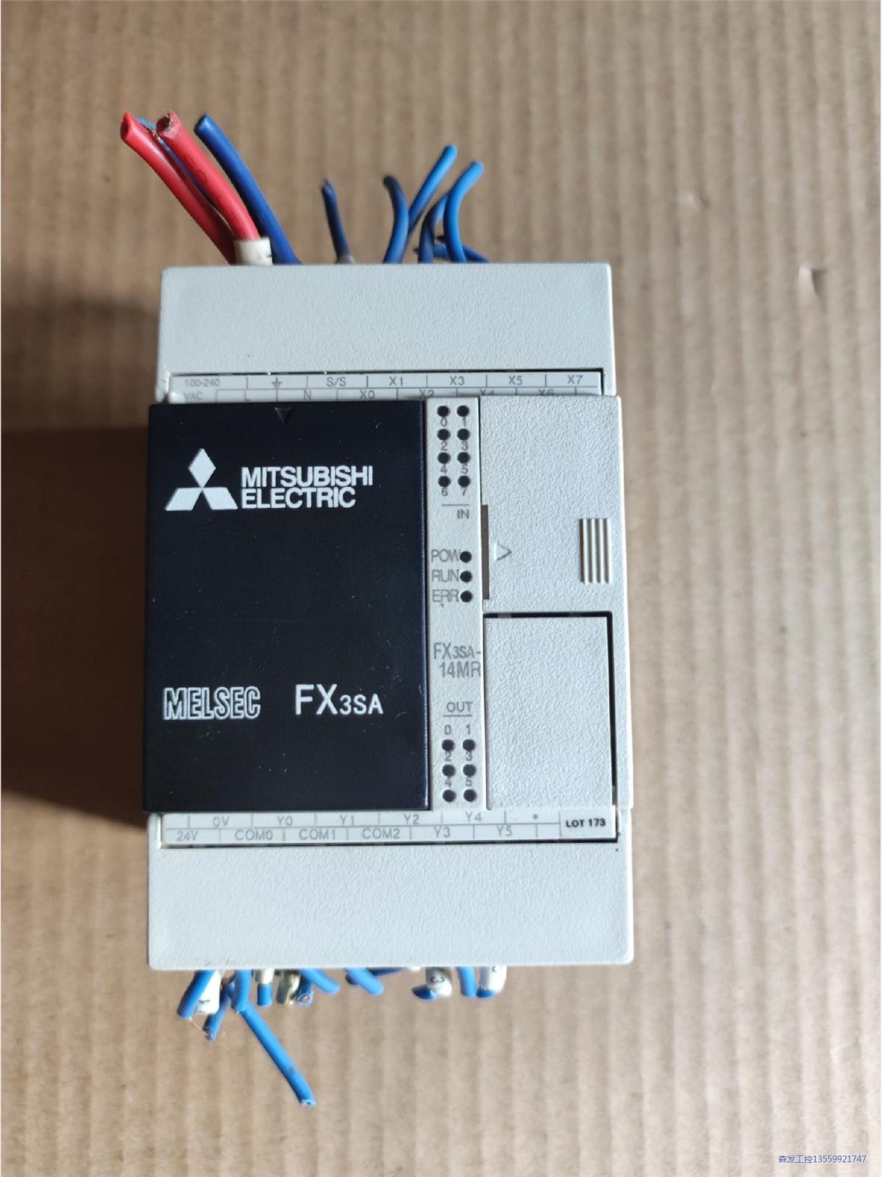 三菱PLC FX3SA-14MR-CM ，拆机包好，成色漂亮议价商品
