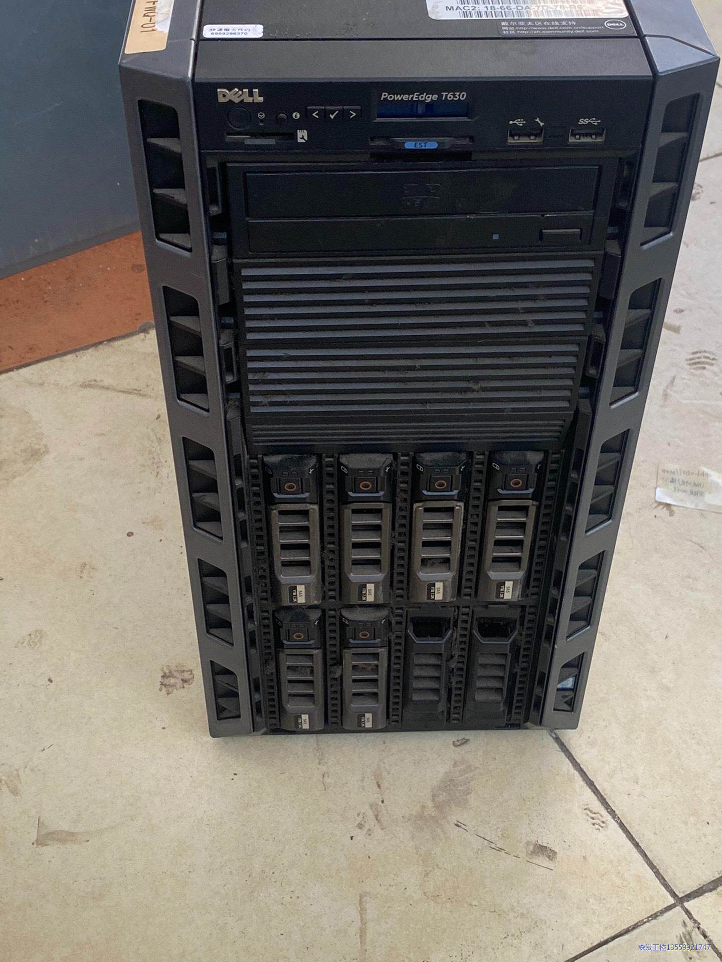 DELL T630 塔式静音伺服器储存数据库虚拟化。带两个C议价商品