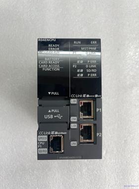 三菱可编程控制器模块，型号：R04ENCPU，实物图拍摄，几议价商品
