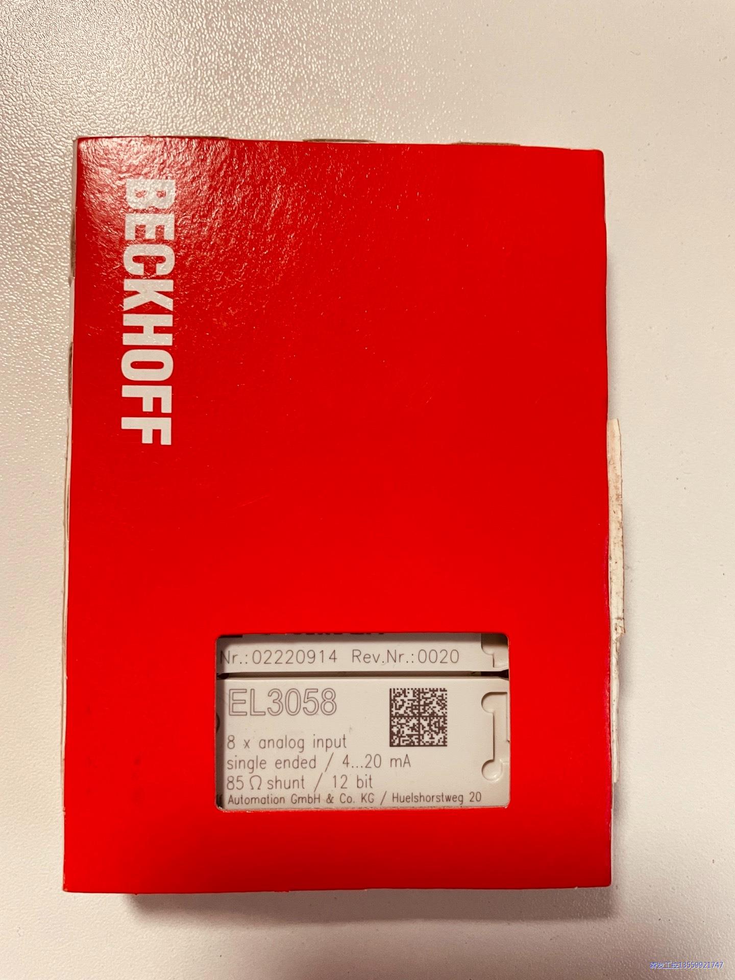 倍福BECKHOFF ，EL3058，原装正品，全新，现货，议价商品