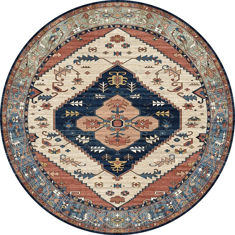 复古摩洛哥民族风圆形地毯北欧客厅卧室床边阳台吊篮电脑转椅地垫,居家布艺,地毯,淘宝优惠券,粉丝福利购,淘宝优惠卷