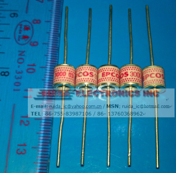 EPCOS西门子 原装陶瓷气体放电管 2极 3000V 8x8