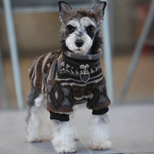 狗狗衣服秋冬款加绒加厚保暖棉衣雪纳瑞泰迪博美宠物防寒两脚冬装