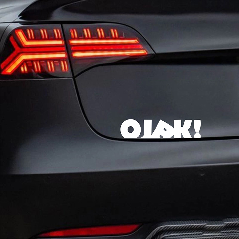 OJBK汽车贴纸个性创意文字贴纸搞笑趣味车身划痕遮挡装饰车贴纸画