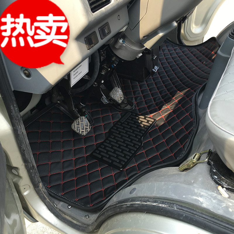 适用于福田时代驭菱Vq1 v2 V5康瑞K1 k2单双排货车脚垫汽车地垫