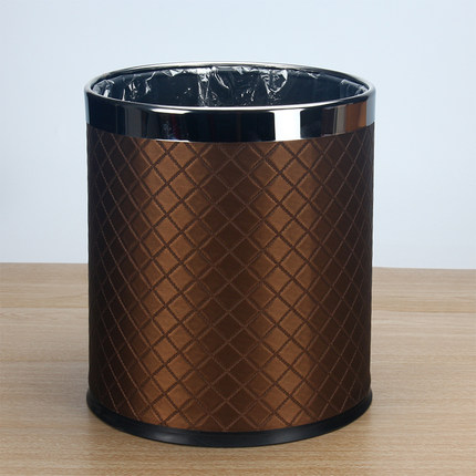 双层无盖垃圾桶 垃圾筒家用客厅卧室 创意卫生间厨房压圈大号纸篓