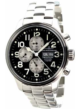 ZENO欧美腕表芝诺飞行自动机械机芯ETA7750蓝宝石8557TVDD