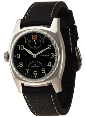 ZENO欧美腕表芝诺飞行手卷机械机芯6498小三针左手6164-12