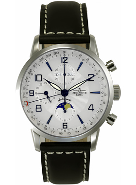 ZENO欧美腕表芝诺古典手自动机芯7751月相计时蓝宝石限量7751VKL