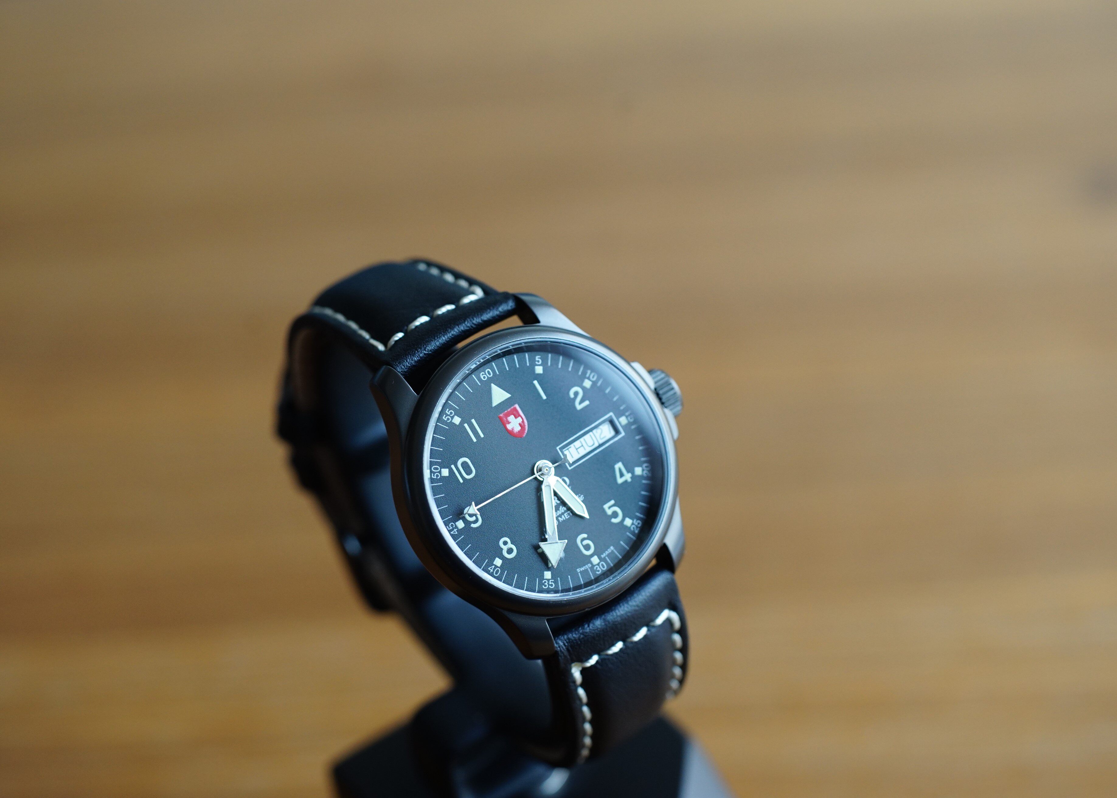 欧美腕表zeno芝诺自动机械飞行夜光带日历星期限量型号12836ddzab