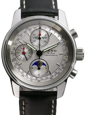 ZENO欧美腕表芝诺自动机械机芯7751计时码表月相完整日历6557VKL