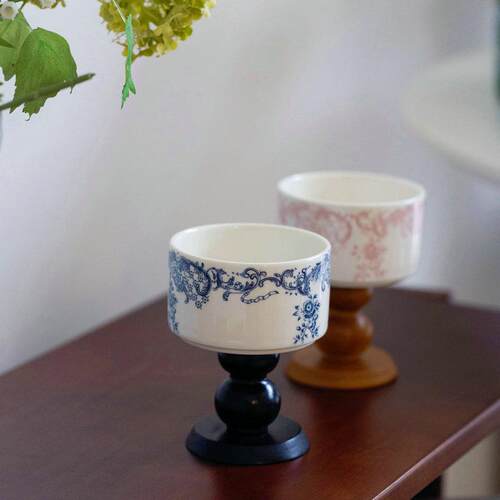 ZJHOME法式复古青花马克杯