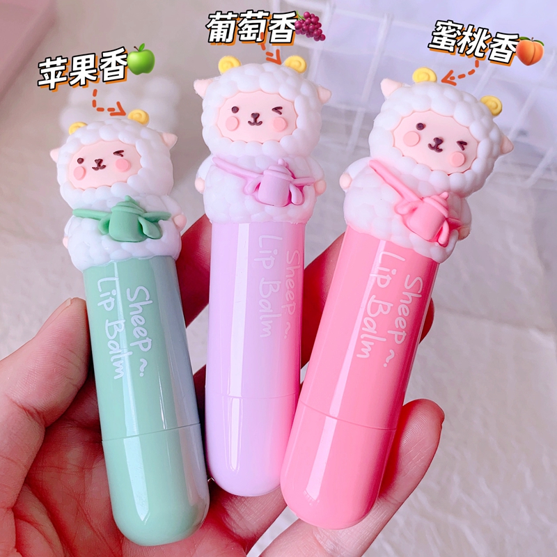 可爱卡通润唇膏儿童保湿防干裂