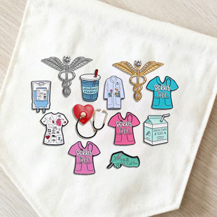 医生护士系列胸针医疗用品胸章金属徽章包包衣服配饰饰品