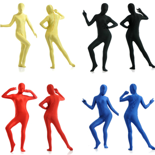 万圣节cosplay女装 高弹力连体衣 氨纶莱卡全包紧身衣舞台表演服装