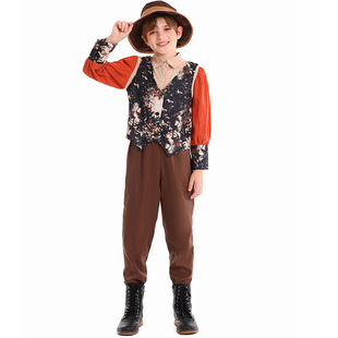 万圣节儿童欧洲复古宫廷骑士扮演服男孩西班牙斗牛士cosplay服装