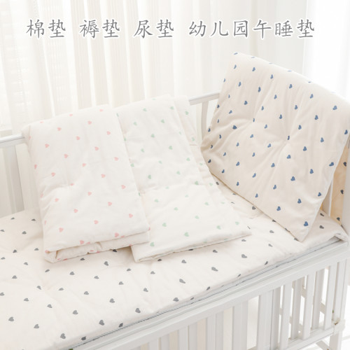 全棉褥垫幼儿园午睡棉垫可水洗