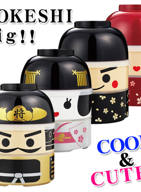 日本原装进口HAKOYA多层和风便当盒饭盒双层餐盒卡通可爱生日礼物