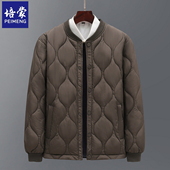 培蒙新款 中老年男士 羽绒棉内胆加绒爸爸内穿保暖衣小棉袄爷爷加厚