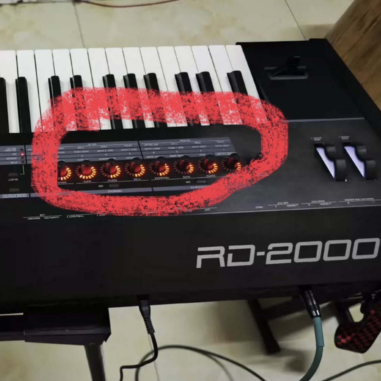 Roland罗兰rd2000电钢琴旋钮帽原装库存全新