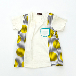 日单丸gao 板板正正 休闲版 男女童儿童短袖纯棉T恤半袖上衣汗衫