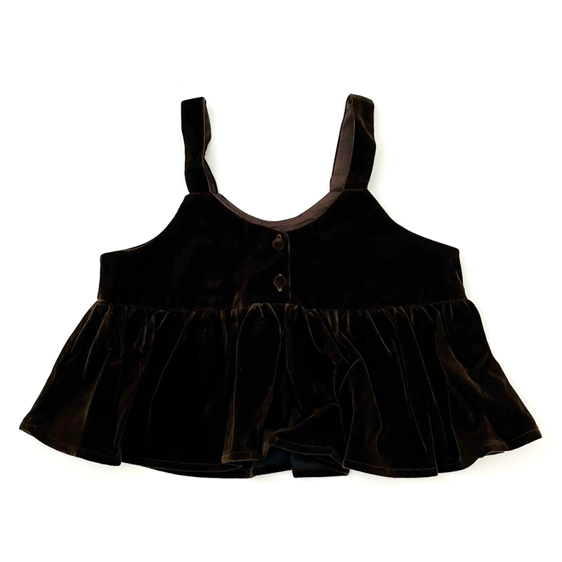 韩版女童春秋吊带马甲背心短外搭