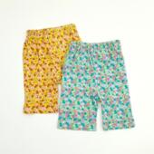 女童夏季 喜爱 日单 5分裤 花色好看舒适 打底裤 睡裤 碎花中裤 家居裤