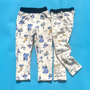 男女童宝宝春秋软糯细毛圈休闲长裤 日单 小动物可爱 小恐龙 丸