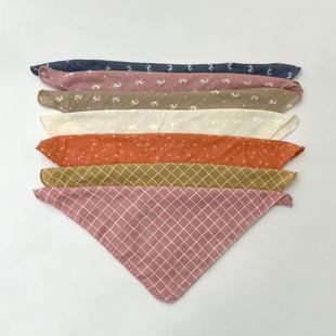 福利~宝宝纱巾自留防风护颈 婴幼儿棉麻围脖儿童纱布围巾领巾头饰