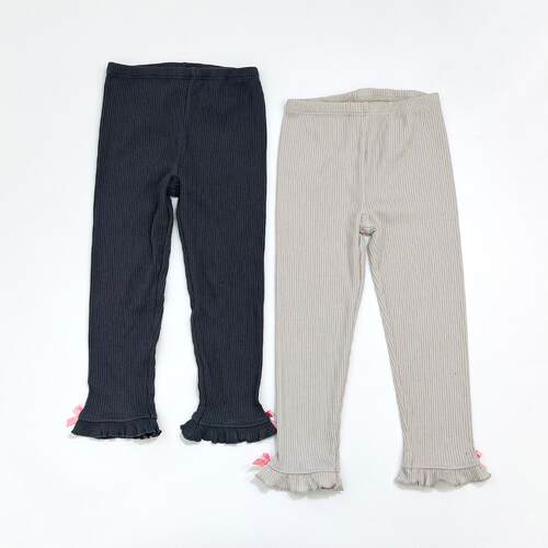 外贸日单女童儿童春秋坑条打底裤