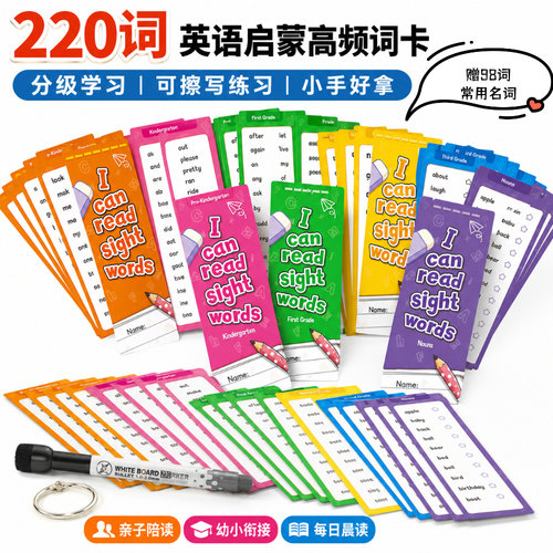 小学英文高频词SightWords闪卡