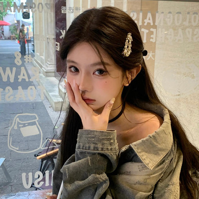 氧气少女超闪水钻高级感发夹