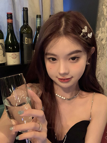 peachtea星星爱心发夹