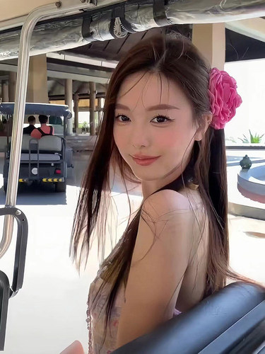 peachtea纯色玫瑰花抓夹