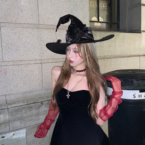 万圣节女巫魔法帽成人装扮