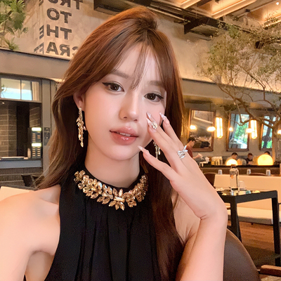 peachtea金色麦穗流苏耳环