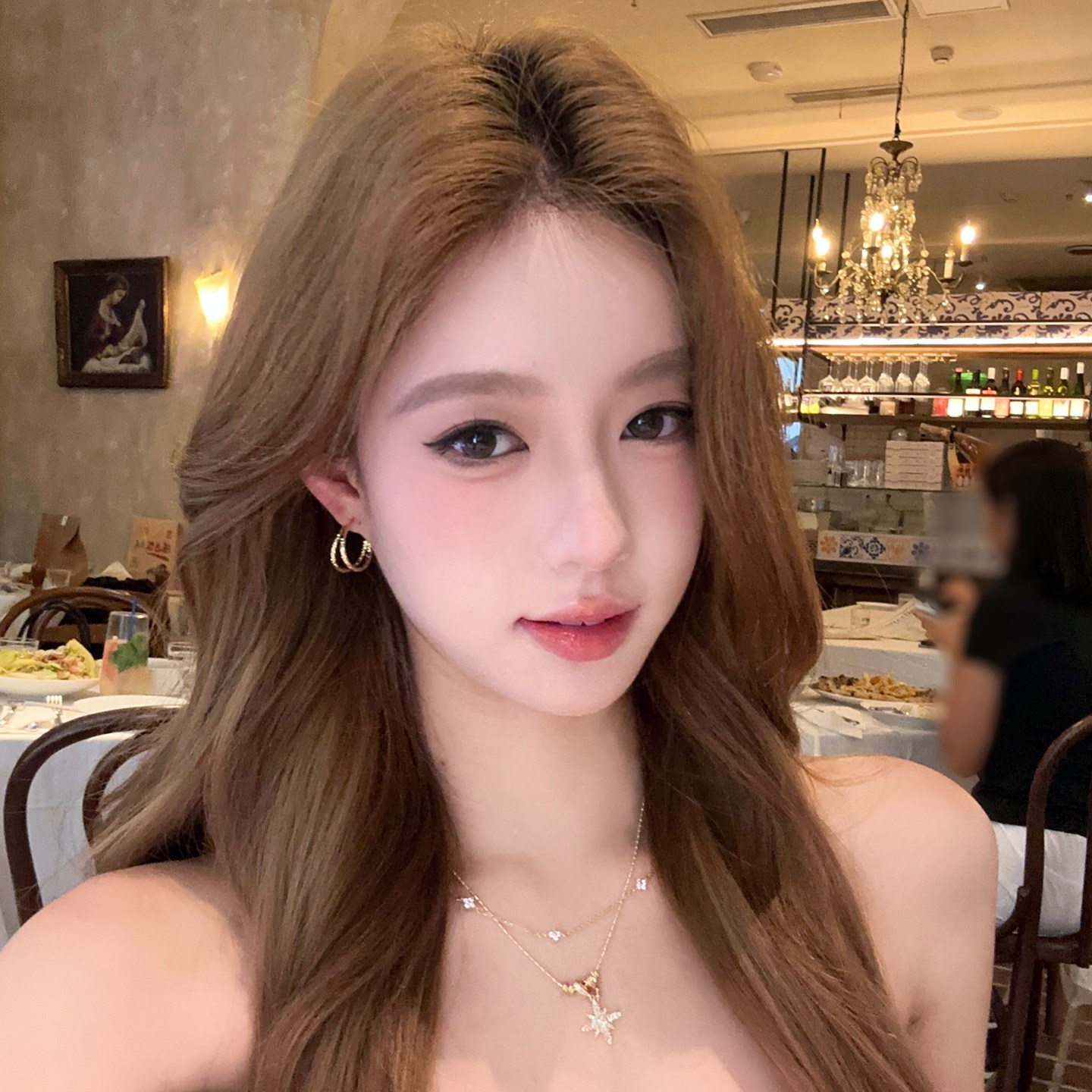 经典自留款精致双层碎银耳环图片