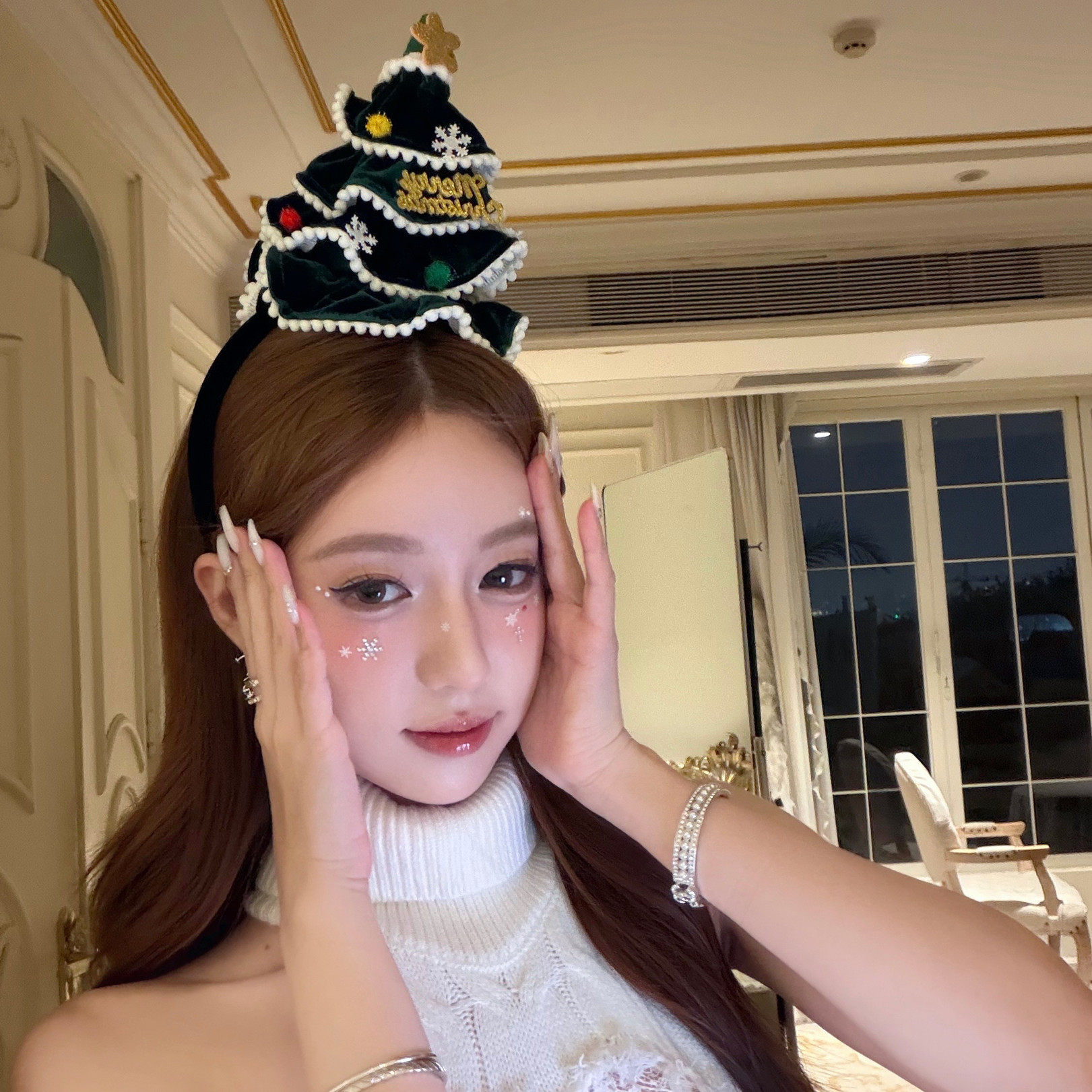 圣诞物语可爱绿色圣诞树发箍