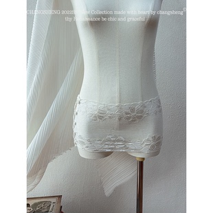 拯救短上衣 清冷花朵韩系蕾丝纯欲搭配腰封腰带 花卉 长笙间